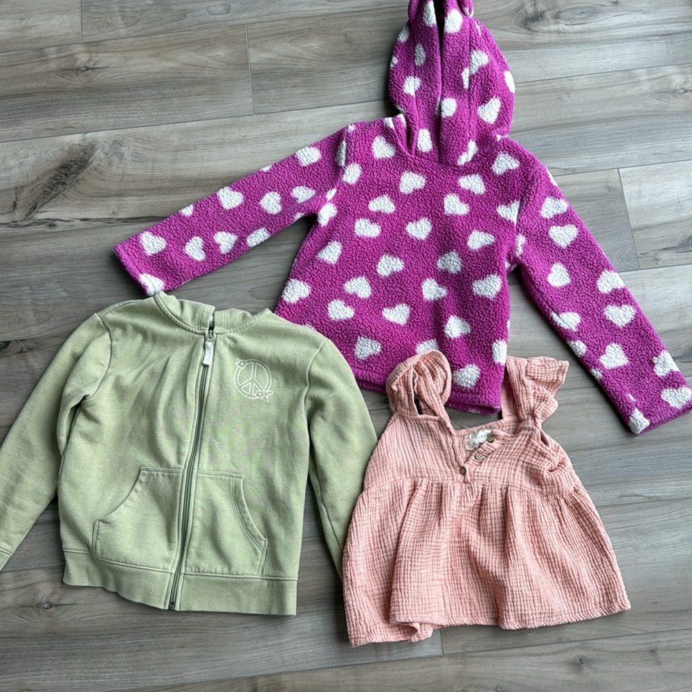 girl size 6 and size 7 large bundle shirts pants dress skirt shorts lilo stitch - Picture 9 of 9